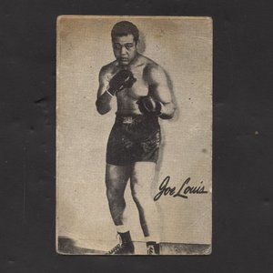 Vintage 1940's Bond Bread Card of Joe Louis Boxer
